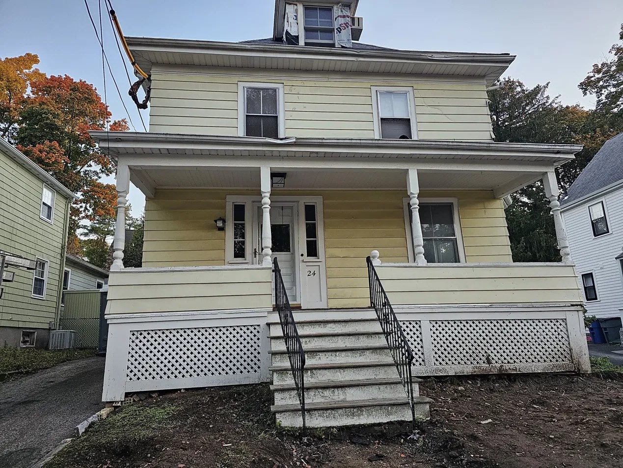 Siding & Deck Replacement, MetroWest MA (Before)